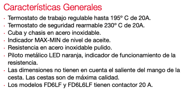 HR Freidora 6+6 litros sin grifo FD6L6L - Imagen 5